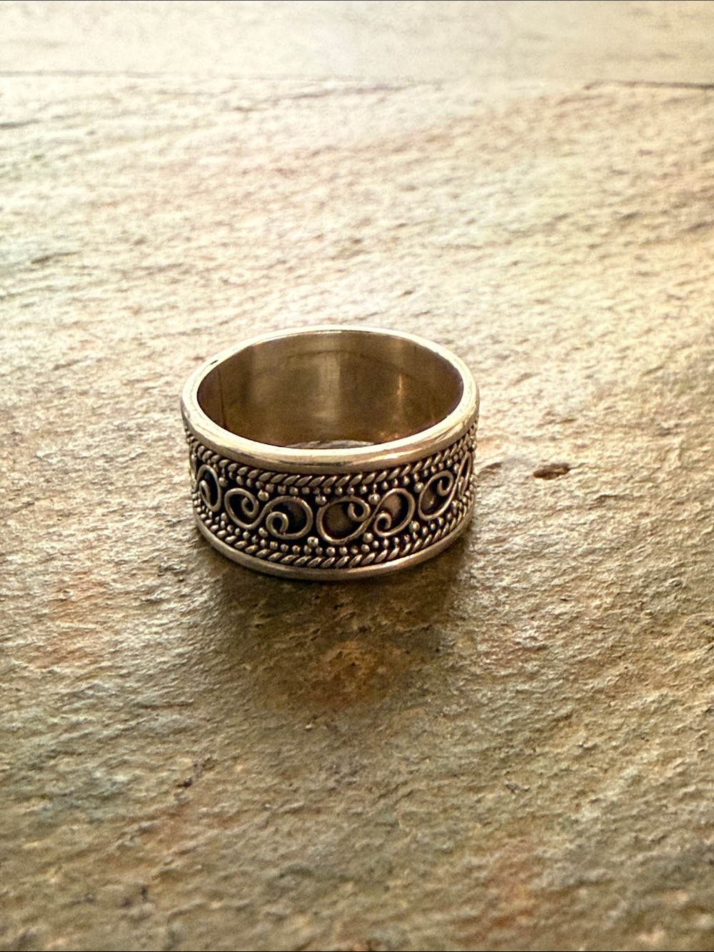 Sterling Silver Filigree Band Ring - NEW!